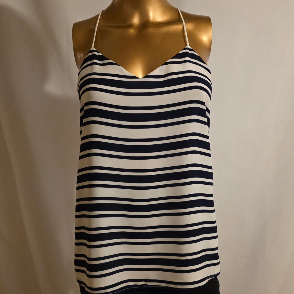 Express Black and White Striped Camisole